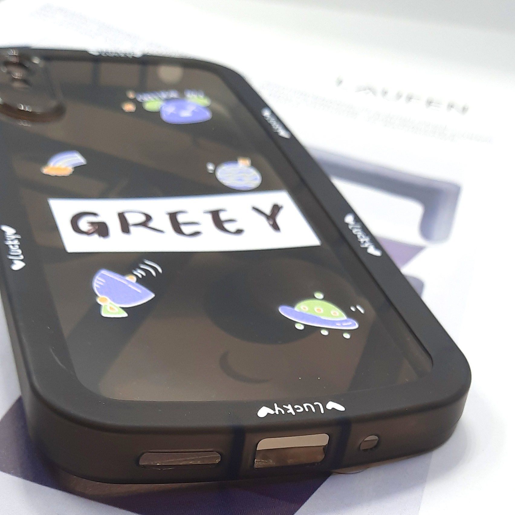 کاور لاین کینگ مدل تدی آکواریومی مناسب برای گوشی موبایل سامسونگ Galaxy A23 4G به همراه پایه نگهدارنده