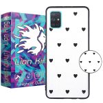 کاور لاین کینگ مدل جودون قلبی مناسب برای گوشی موبایل سامسونگ Galaxy A71 به همراه پایه نگهدارنده