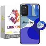 کاور لاین کینگ مدل loveHappy J2 مناسب برای گوشی موبایل سامسونگ Galaxy A03s به همراه پایه نگهدارنده