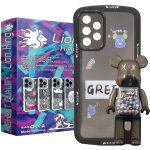 کاور لاین کینگ مدل تدی آکواریومی مناسب برای گوشی موبایل سامسونگ Galaxy A23 4G به همراه پایه نگهدارنده