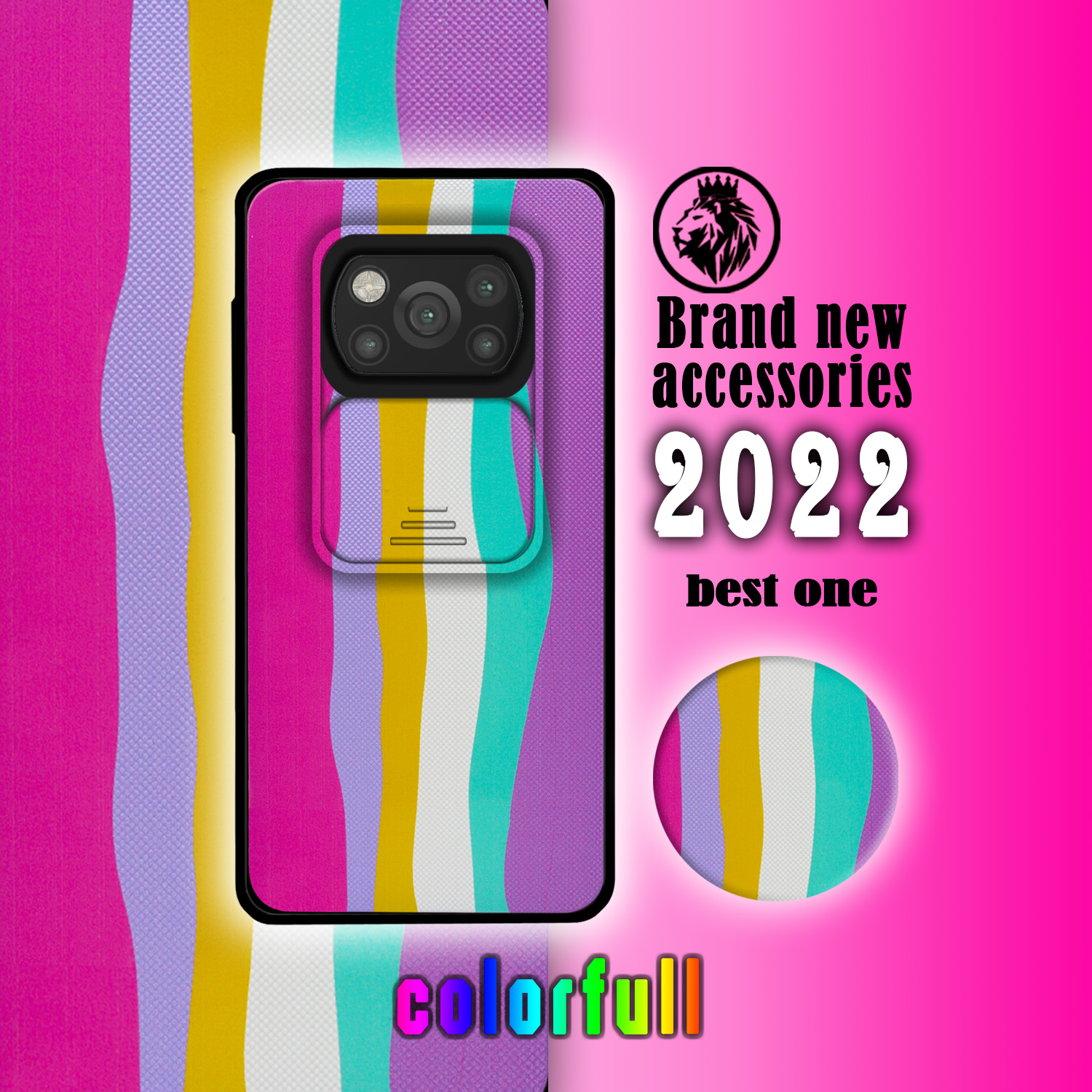 کاور لاین کینگ مدل Raginkamani2 مناسب برای گوشی موبایل شیائومی Poco X3 / Poco X3 Pro به همراه پایه نگهدارنده