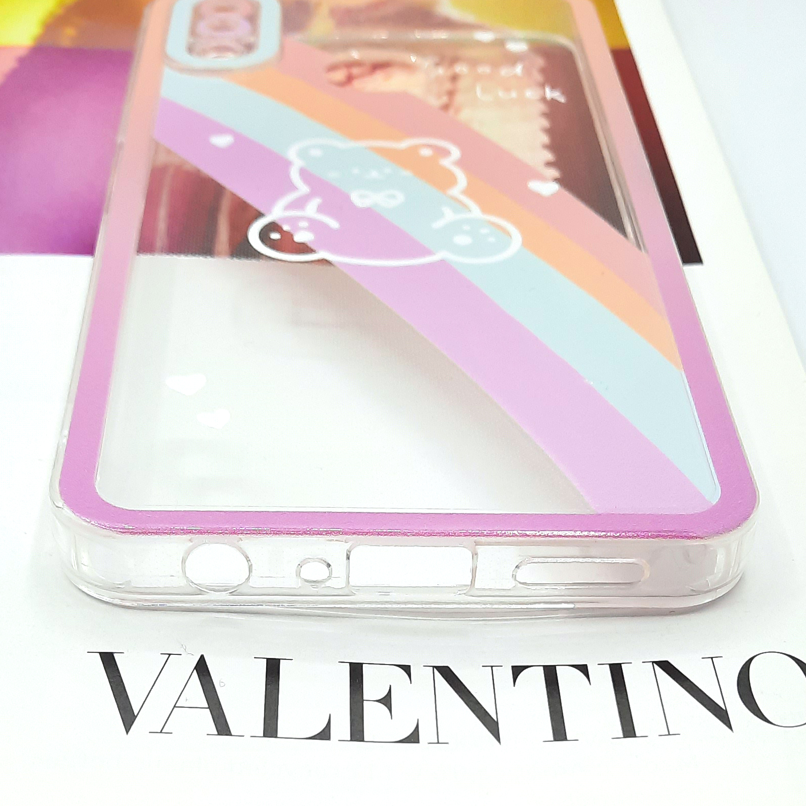 کاور لاین کینگ مدل خرس رنگین کمانی مناسب برای گوشی موبایل  سامسونگ Galaxy A32 4G
