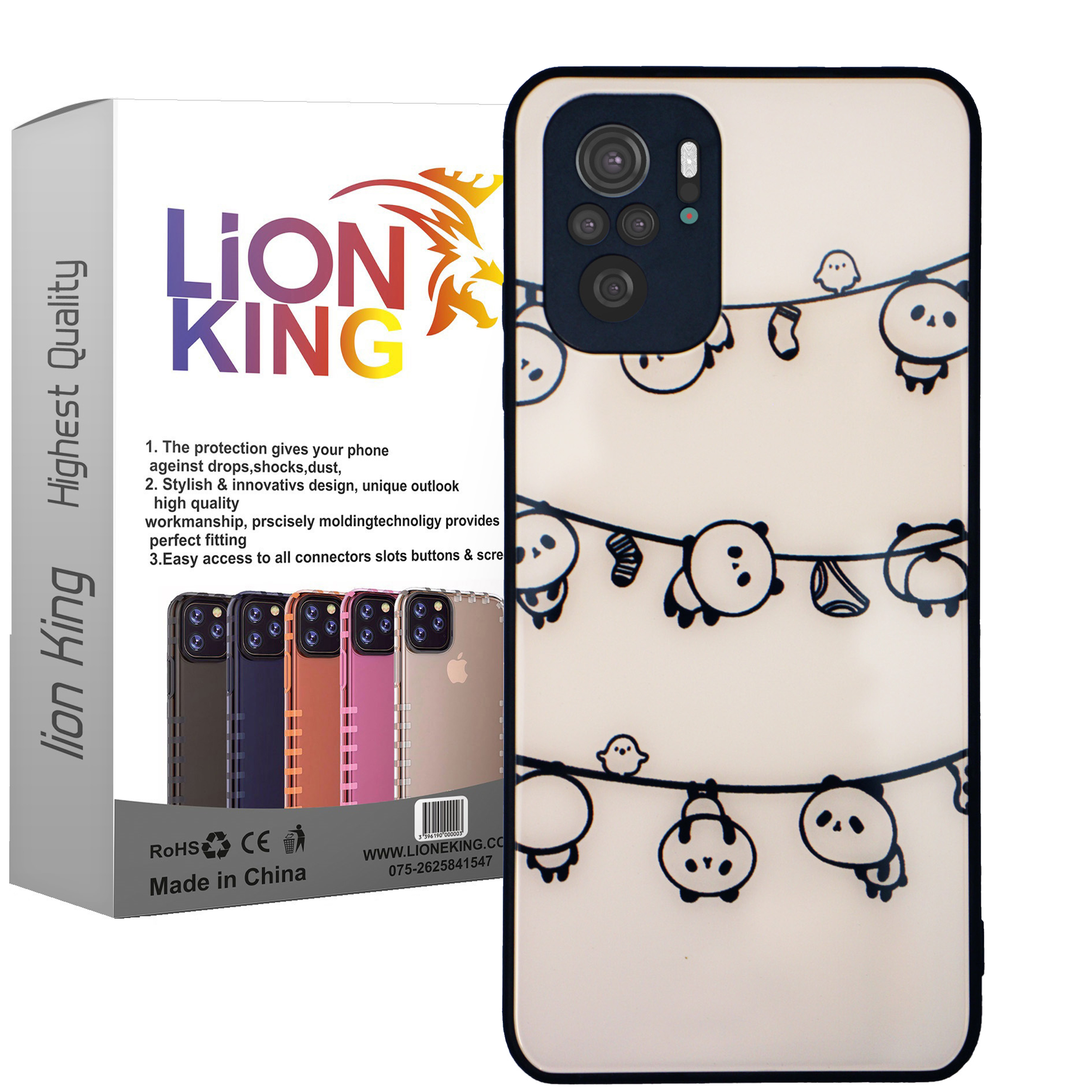 کاور لاین کینگ مدل PANDA مناسب برای گوشی موبایل شیائومی Redmi Note10/10S