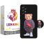 کاور لاین کینگ مدل  FILOU BEAR مناسب برای گوشی موبایل سامسونگ Galaxy A32 4G به همراه پایه نگهدارنده