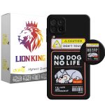 کاور لاین کینگ مدل NO DOG NO LIFE مناسب برای گوشی موبایل سامسونگ Galaxy A12 به همراه پایه نگهدارنده