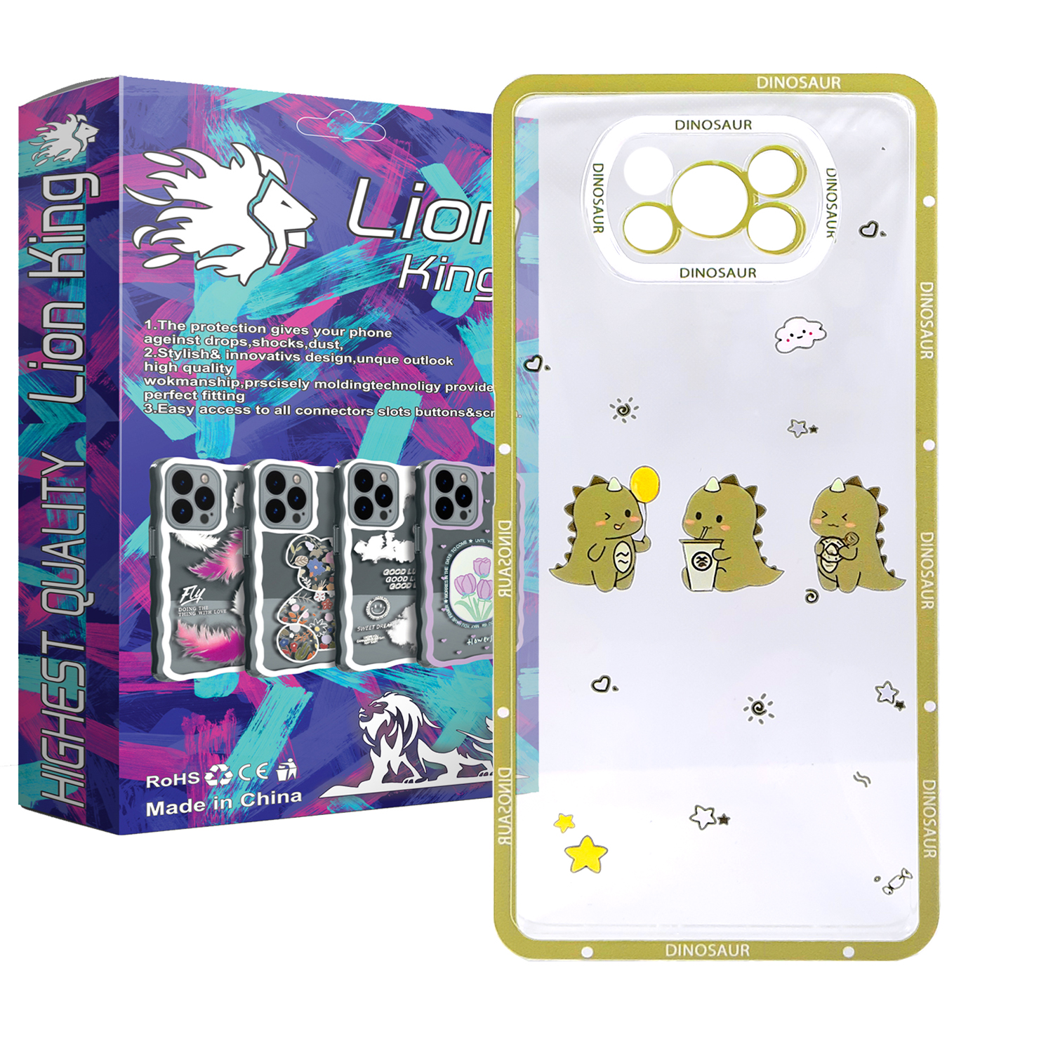 کاور لاین کینگ مدل 3daeenasor  مناسب برای گوشی موبایل   شیائومی Poco X3 / X3 Pro