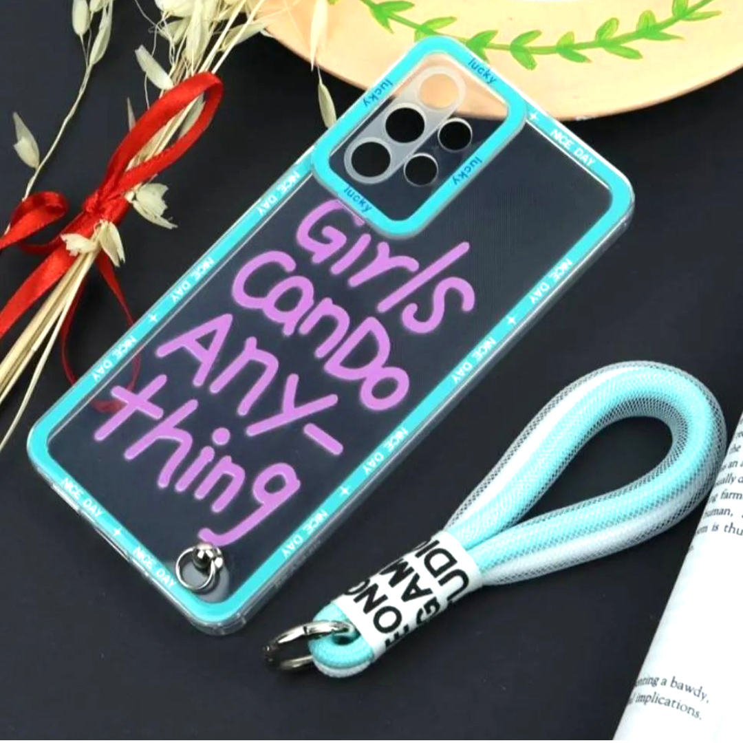 کاور لاین کینگ مدل دخترها میتوانند مناسب برای گوشی موبایل سامسونگ Galaxy A13 4G به همراه بندآویز