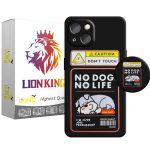 کاور لاین کینگ مدل NO DOG NO LIFE مناسب برای گوشی موبایل  اپل IPhone 13  به همراه پایه نگهدارنده