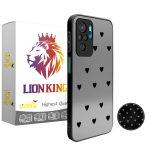 کاور لاین کینگ مدل Ayeneh ghalb meshki مناسب برای گوشی موبایل شیائومی Redmi Note10/10S به همراه پایه نگهدارنده