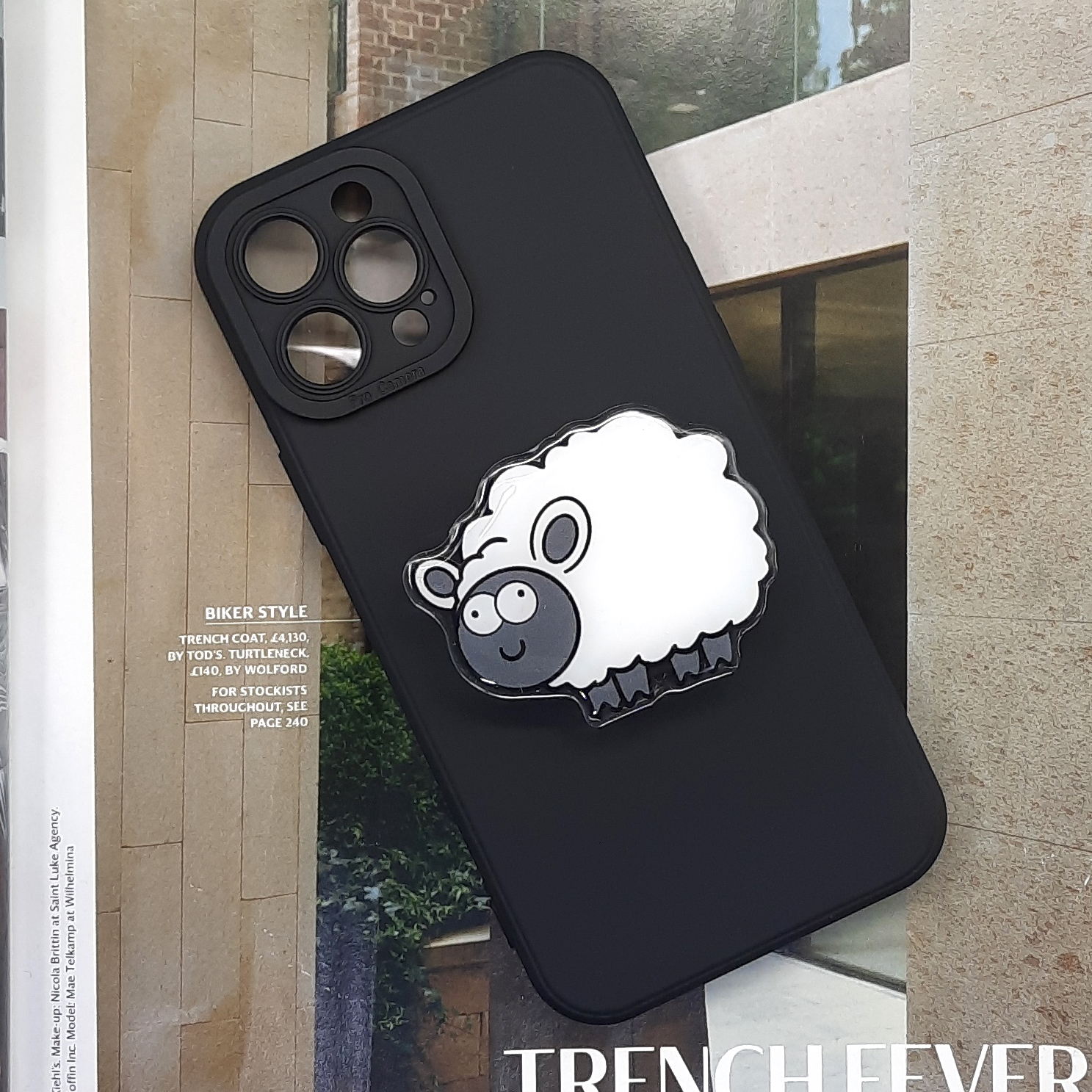 کاور لاین کینگ مدل Babaee مناسب برای گوشی موبایل  اپل IPhone 13 pro Max به همراه پایه نگهدارنده