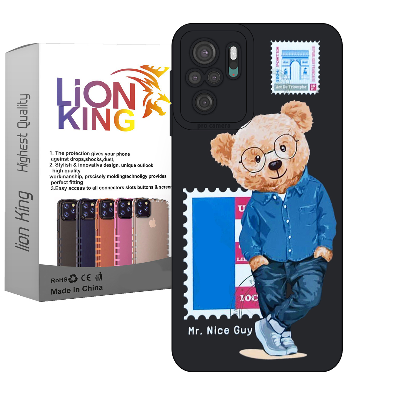 کاور لاین کینگ مدل پستچی مناسب برای گوشی موبایل  شیائومی Redmi Note10/10S