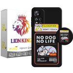 کاور لاین کینگ مدل NO DOG NO LIFE مناسب برای گوشی موبایل شیائومی Redmi Note 11 5G / Poco M4 Pro 5G به همراه پایه نگهدارنده