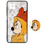 کاور مدل میکی موس مناسب برای گوشی موبایل سامسونگ Galaxy A22 4G به همراه پاپ سوکت