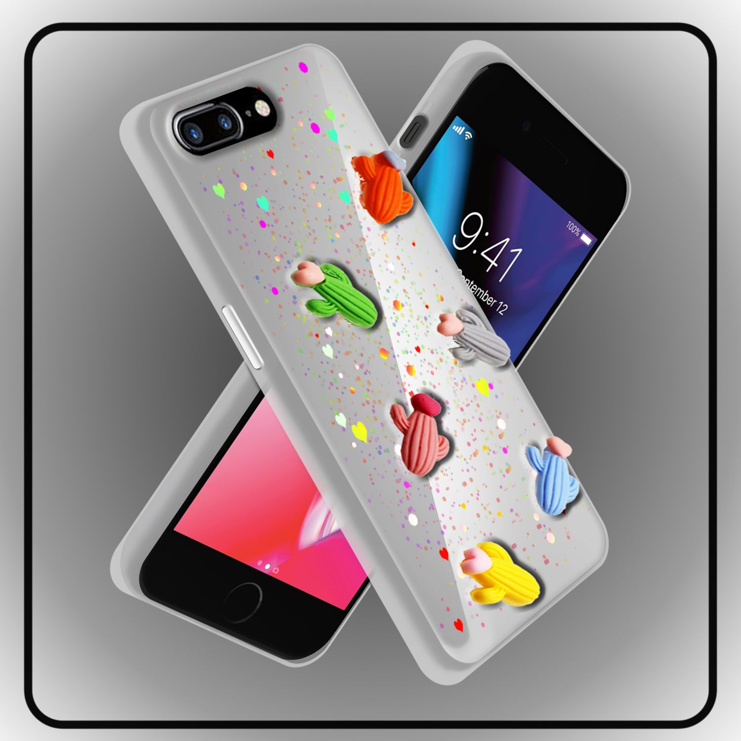 کاور لاین کینگ مدل kaktoosghalbdar مناسب برای گوشی موبایل اپل iPhone 7Plus / 8Plus
