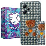 کاور لاین کینگ مدل طرح پارچه ای 3D مناسب برای گوشی موبایل شیائومی Redmi Note 12 Pro (5G) به همراه پایه نگهدارنده