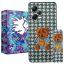 کاور لاین کینگ مدل طرح پارچه ای 3D مناسب برای گوشی موبایل شیائومی Redmi Note 12 Pro (5G)  به همراه پایه نگهدارنده