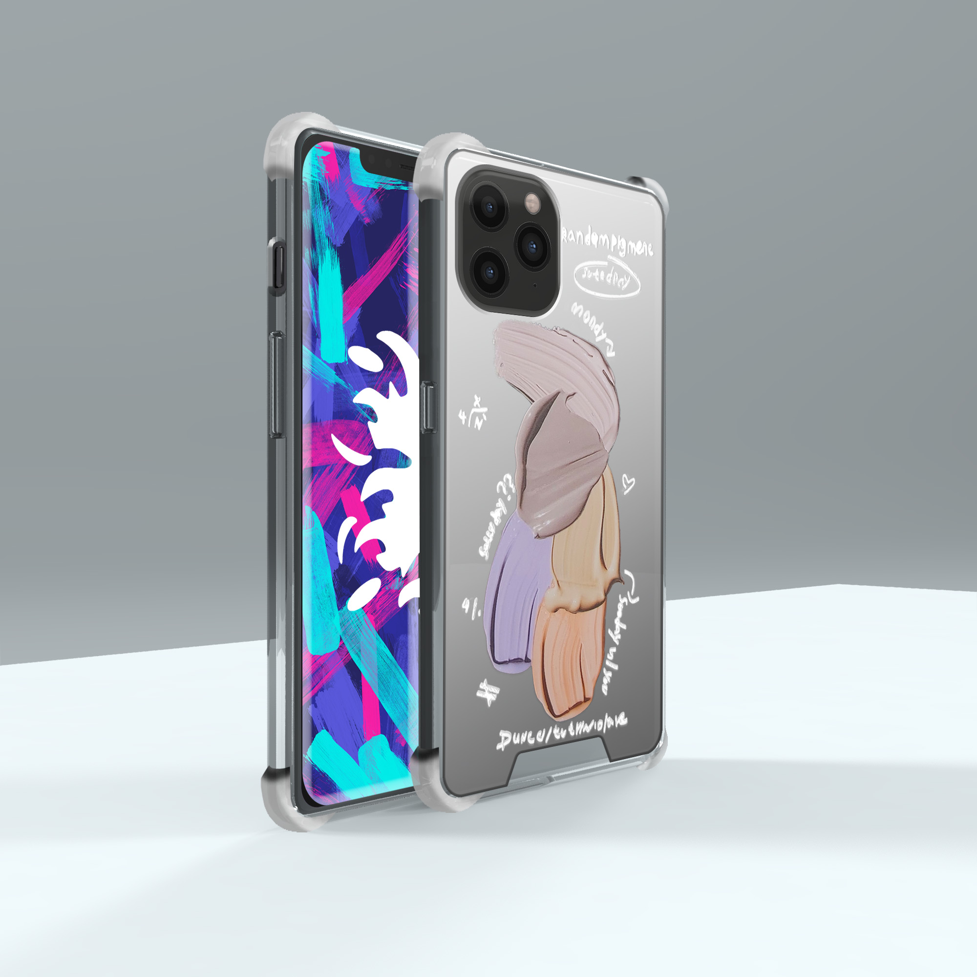 کاور لاین کینگ مدل آینه ایی نشکن طرح گواش مناسب برای گوشی موبایل اپل IPhone 11 pro Max