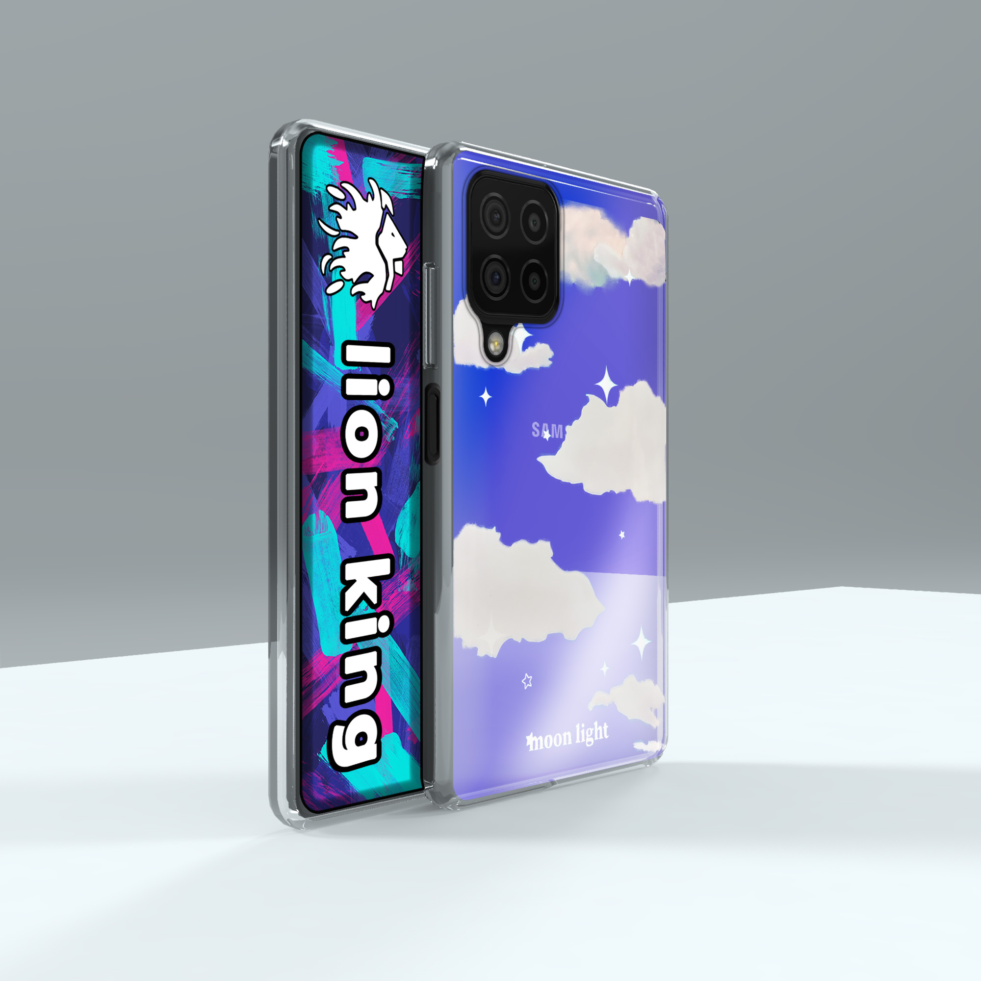 کاور لاین کینگ مدل هولوگرامی Cloud مناسب برای گوشی موبایل سامسونگ Galaxy A12