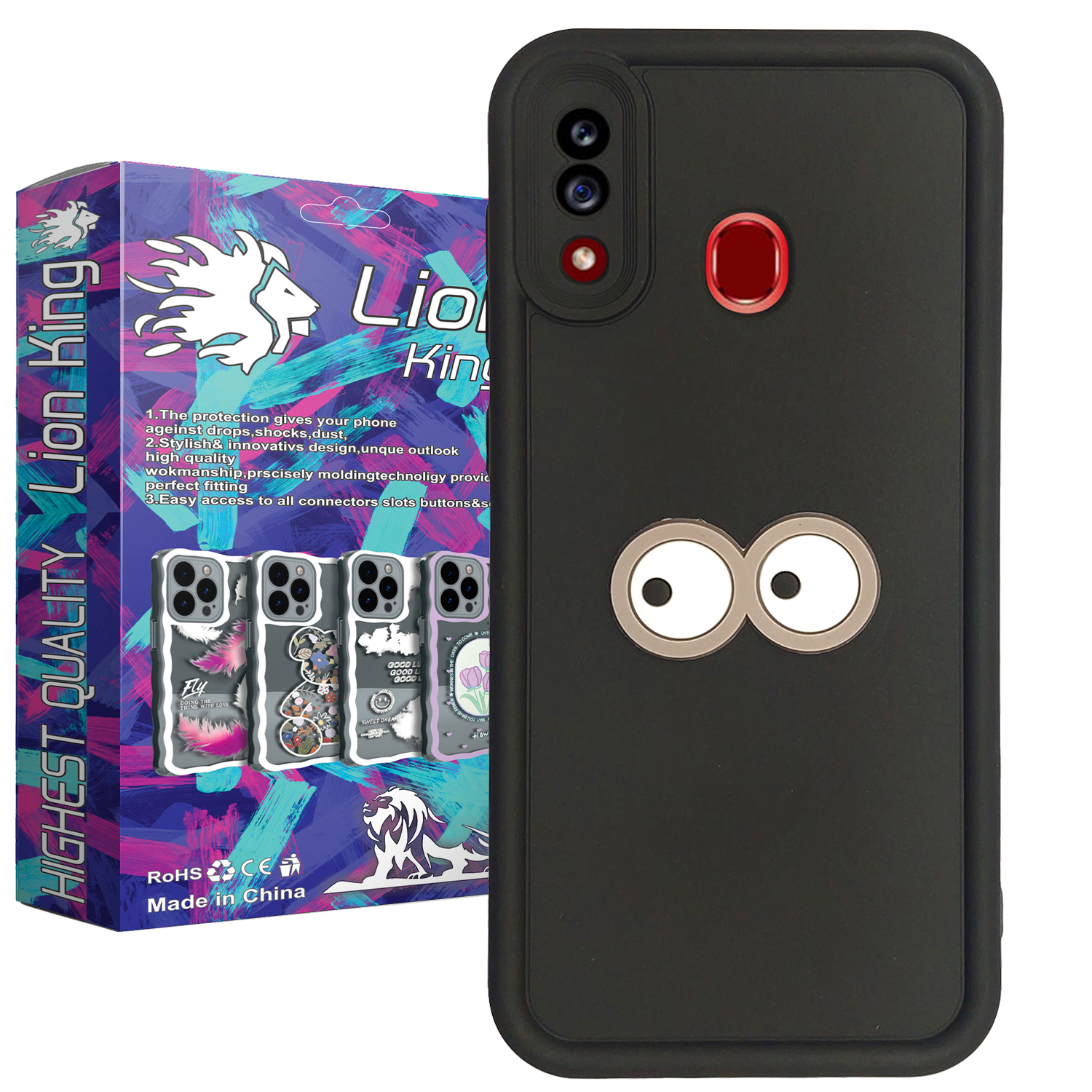 کاور لاین کینگ طرح کافه چی مناسب برای گوشی موبایل سامسونگ Galaxy A20 / A30 / M10s
