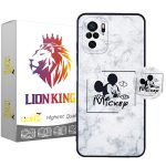 کاور لاین کینگ مدل Mickey2 مناسب برای گوشی موبایل شیائومی Redmi Note10/10S به همراه پایه نگهدارنده