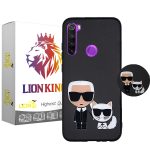 کاور لاین کینگ مدل Mano cat مناسب برای گوشی موبایل شیائومی Redmi Note8 به همراه پایه نگهدارنده