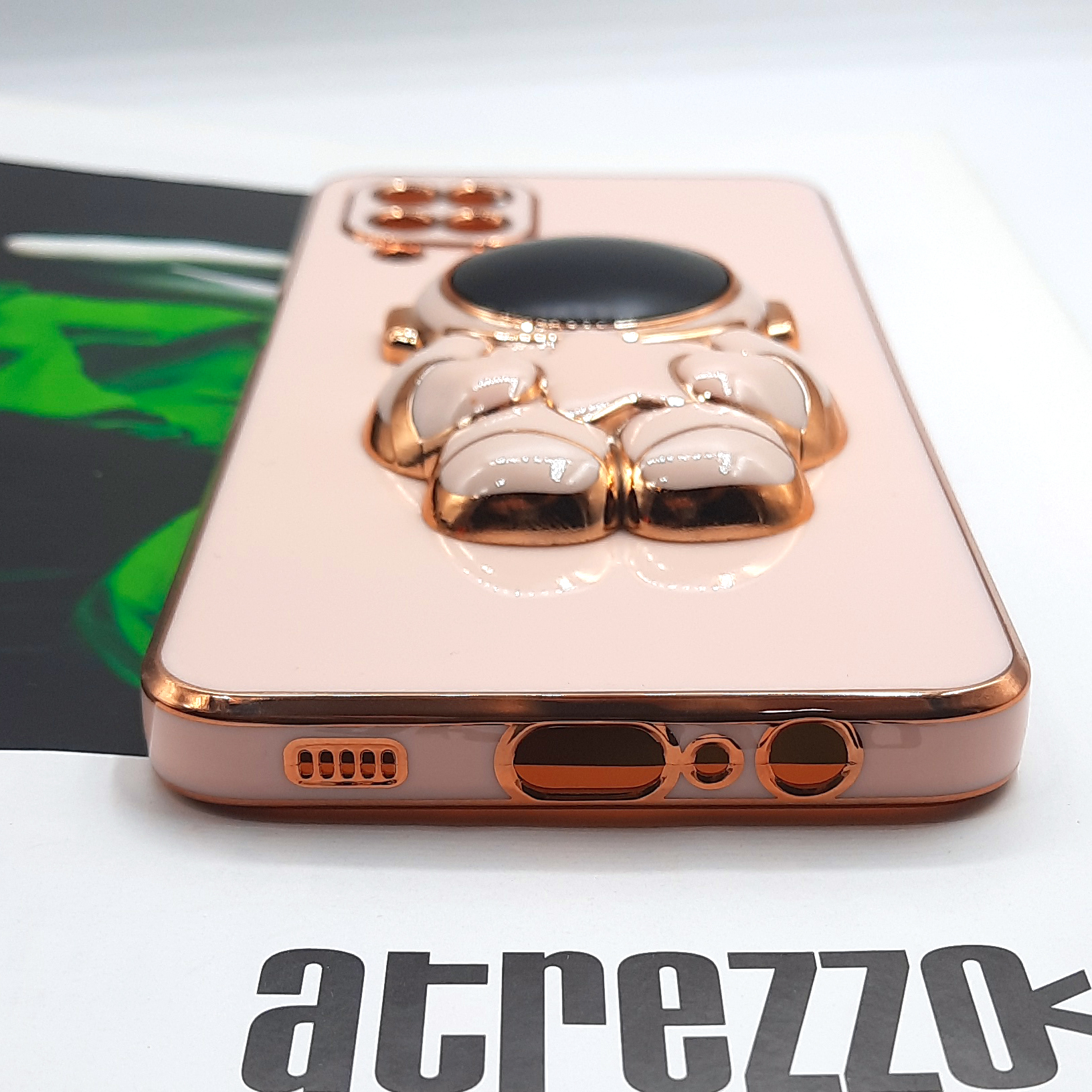 کاور لاین کینگ مدل فضانورد ستاره دار مناسب برای گوشی موبایل اپل iPhone 7/8 Plus به همراه پایه نگهدارنده