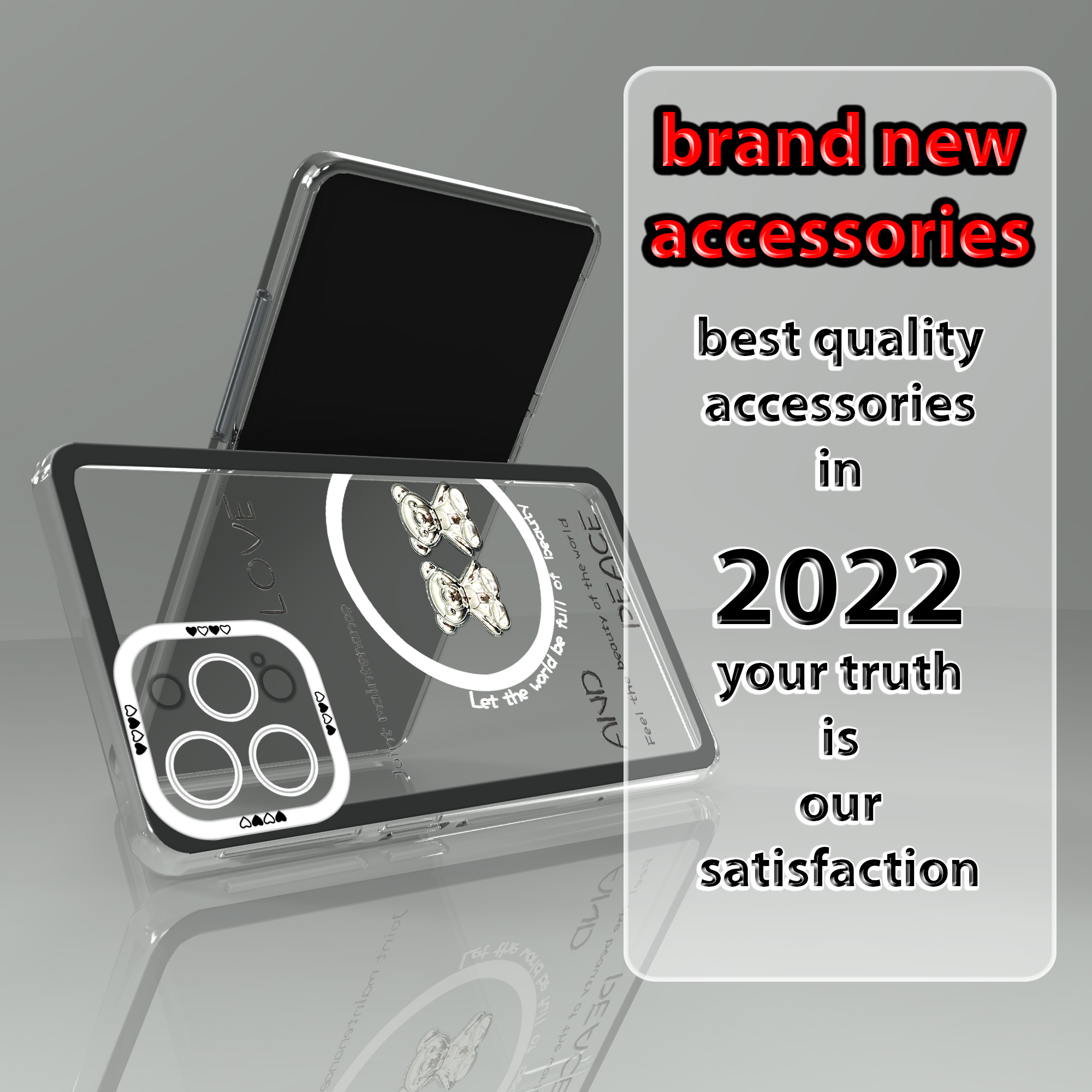 کاور لاین کینگ مدل دو خرسLOVE مناسب برای گوشی موبایل اپل IPhone 12 pro Max