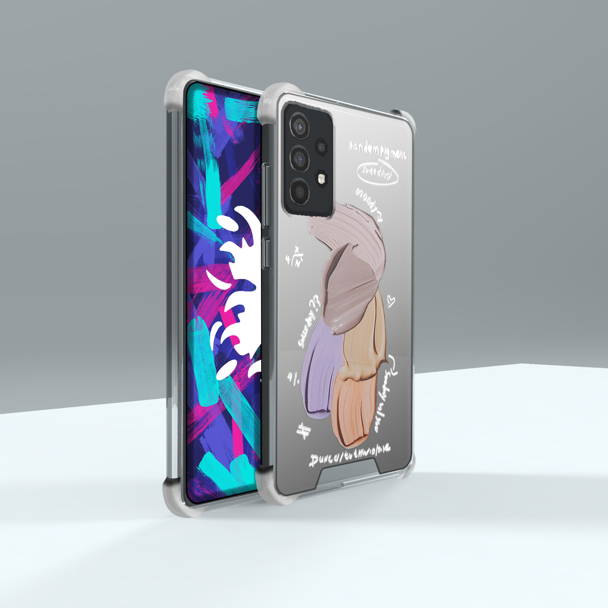 کاور لاین کینگ مدل آینه ایی نشکن طرح گواش مناسب برای گوشی موبایل سامسونگ Galaxy A33 5G