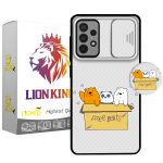 کاور لاین کینگ مدل PandaBax مناسب برای گوشی موبایل سامسونگ Galaxy A72 به همراه پایه نگهدارنده