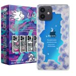 کاور لاین کینگ مدل هولوگرامی ابر وماه مناسب برای گوشی موبایل  اپل IPhone 12