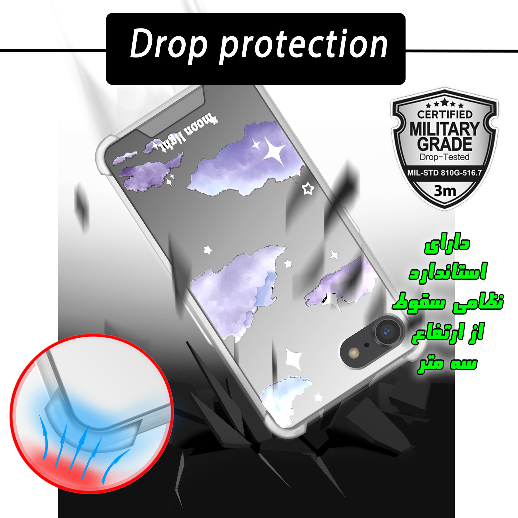 کاور لاین کینگ طرح آسمان مناسب برای گوشی موبایل اپل iPhone 7/8
