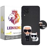 کاور لاین کینگ مدل Mano cat مناسب برای گوشی موبایل سامسونگ Galaxy A22 4G به همراه پایه نگهدارنده