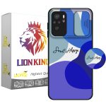کاور لاین کینگ مدل loveHappy J2 مناسب برای گوشی موبایل شیائومی Redmi Note10/10S به همراه پایه نگهدارنده