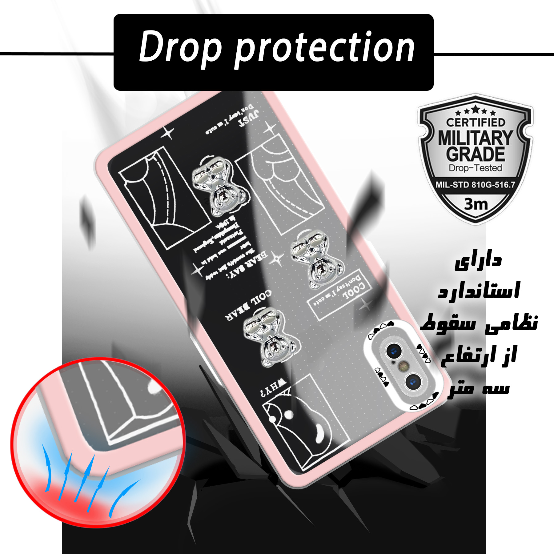 کاور لاین کینگ مدل Biخرس مناسب برای گوشی موبایل اپل iPhone X/Xs