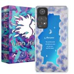 کاور لاین کینگ مدل هولوگرامی ابر وماه مناسب برای گوشی موبایل شیائومی Redmi Note 11 Global / Note 11S