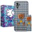 کاور لاین کینگ مدل پارچه ای 3D مناسب برای گوشی موبایل شیائومی Redmi Note10/10S به همراه پایه نگهدارنده