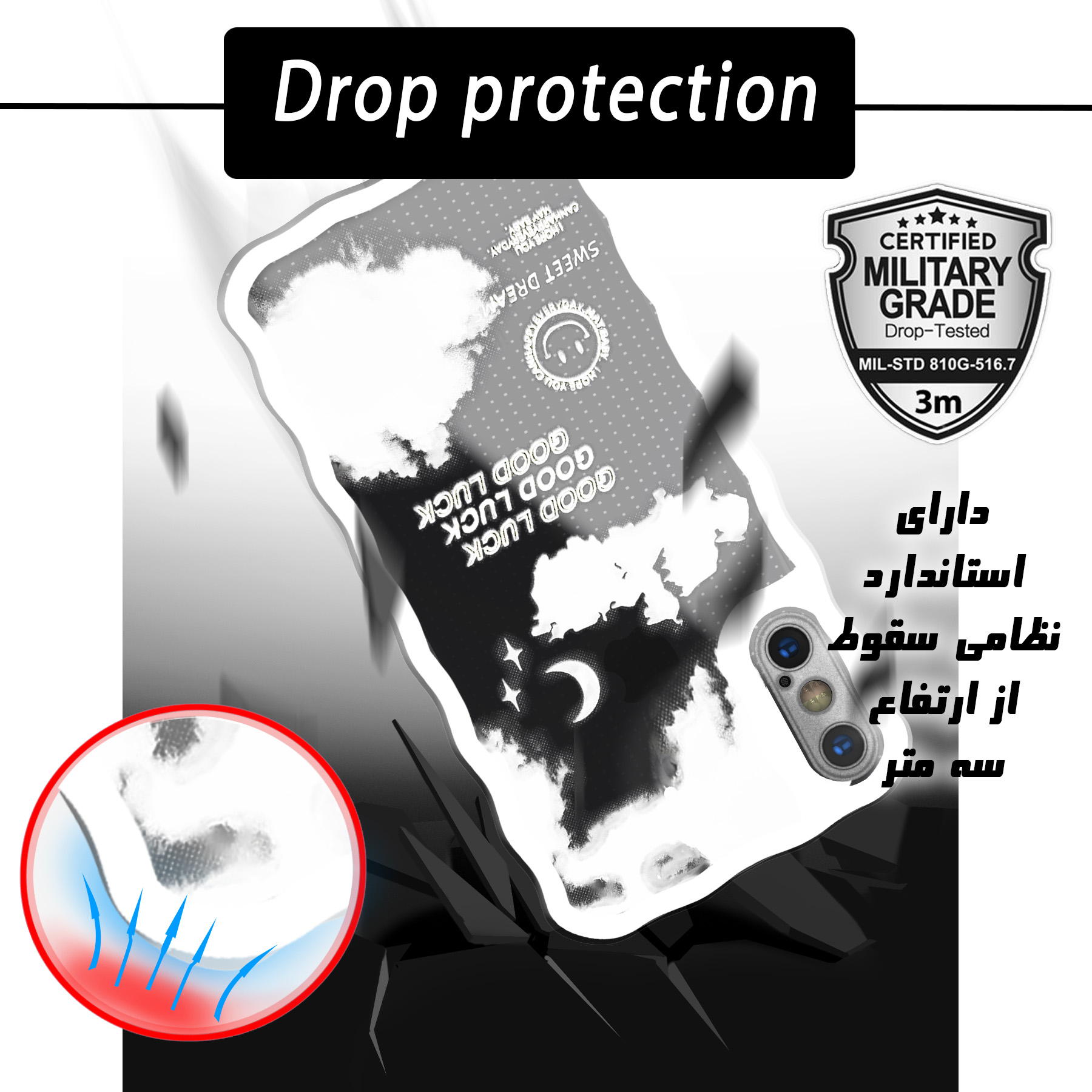 کاور لاین کینگ مدل Abresefidmojdar مناسب برای گوشی موبایل اپل iPhone X/Xs