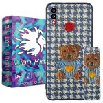 کاور لاین کینگ مدل پارچه ای 3D مناسب برای گوشی موبایل سامسونگ Galaxy A10s به همراه پایه نگهدارنده