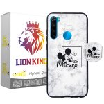 کاور لاین کینگ مدل Mickey2 مناسب برای گوشی موبایل شیائومی Redmi Note8 به همراه پایه نگهدارنده