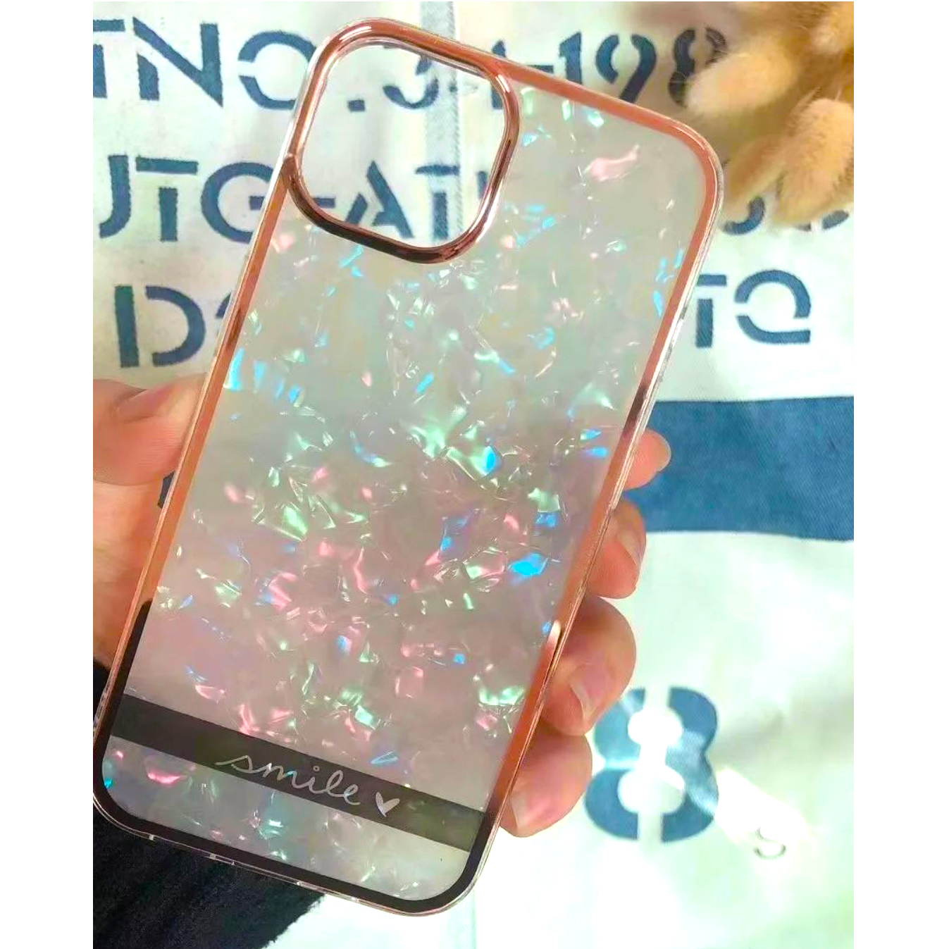 کاور لاین کینگ مدل کریستال یخی مناسب برای گوشی موبایل اپل IPhone 13 pro به همراه پایه نگهدارنده