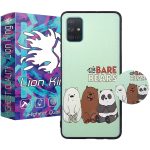 کاور لاین کینگ مدل 3bear مناسب برای گوشی موبایل سامسونگ Galaxy A71 به همراه پایه نگهدارنده