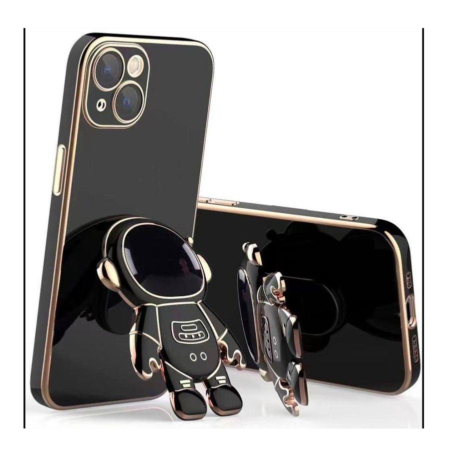 کاور لاین کینگ مدل فضانورد ستاره دار مناسب برای گوشی موبایل اپل IPhone 12 به همراه پایه نگهدارنده