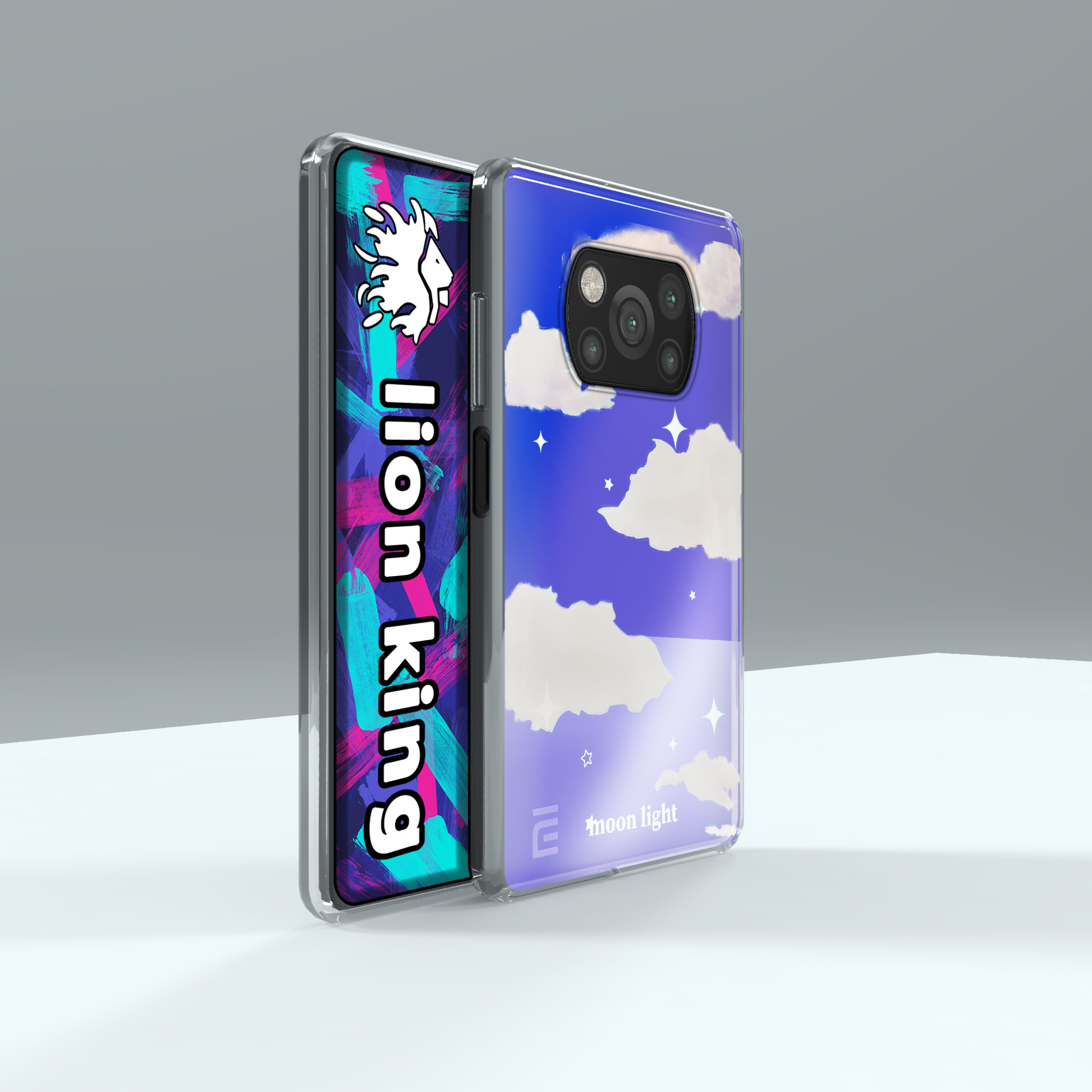 کاور لاین کینگ مدل هولوگرامی Cloud مناسب برای گوشی موبایل شیائومی Poco X3 / Poco X3 Pro