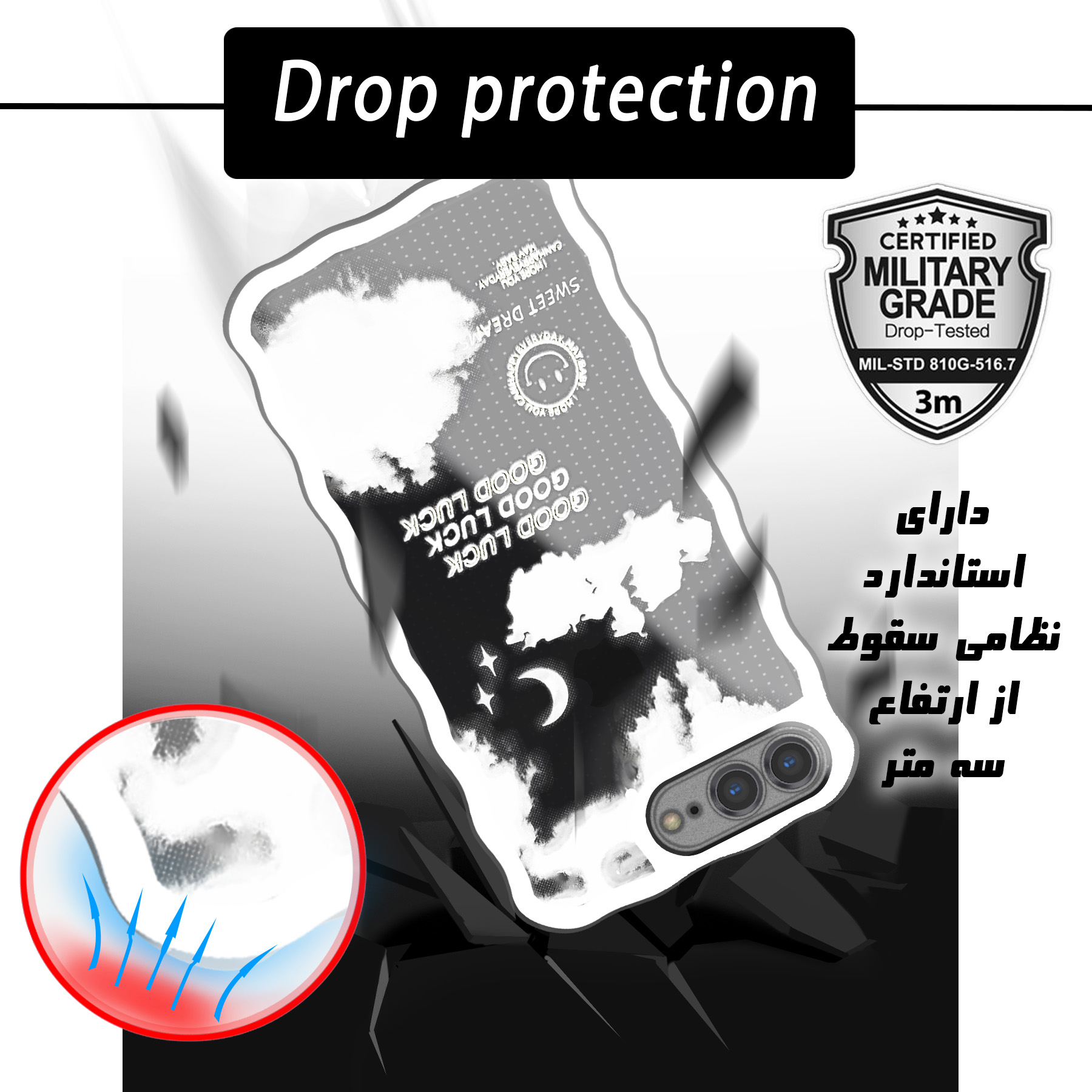 کاور لاین کینگ مدل Abresefidmojdar مناسب برای گوشی موبایل اپل iPhone 7/8 Plus