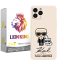 کاور لاین کینگ مدل مرد وگربه 3d keremii مناسب برای گوشی موبایل  اپل IPhone 11 pro Max