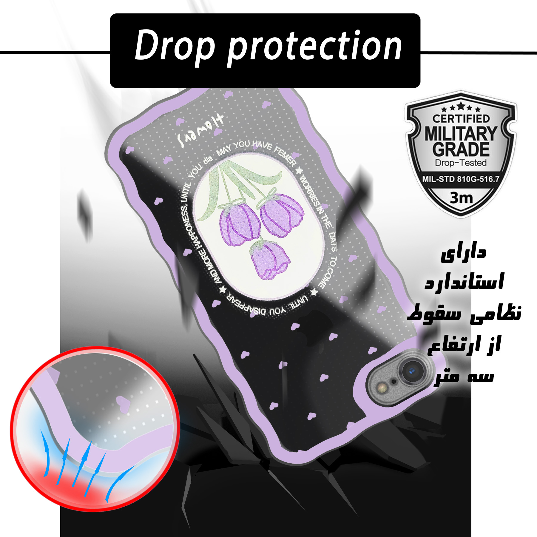 کاور کینگ پاور مدل لاله مناسب برای گوشی موبایل  اپل iPhone 7/8