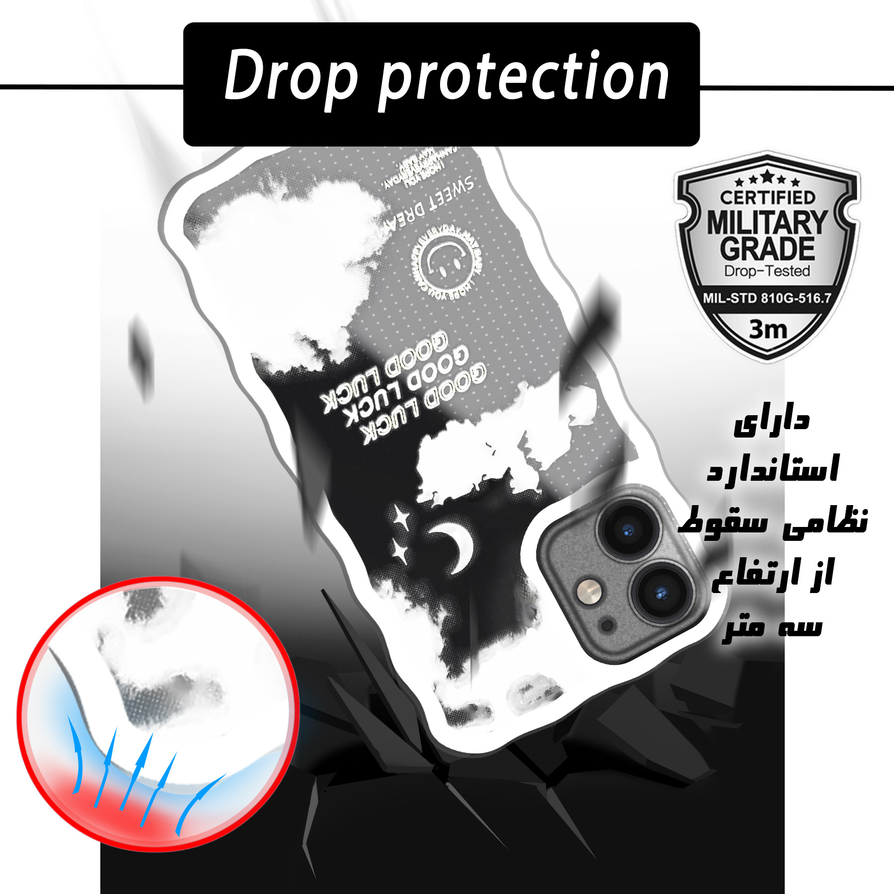 کاور لاین کینگ مدل Abresefidmojdar مناسب برای گوشی موبایل اپل IPhone 12