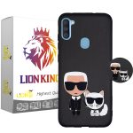 کاور لاین کینگ مدل Mano cat مناسب برای گوشی موبایل سامسونگ Galaxy A11 به همراه پایه نگهدارنده