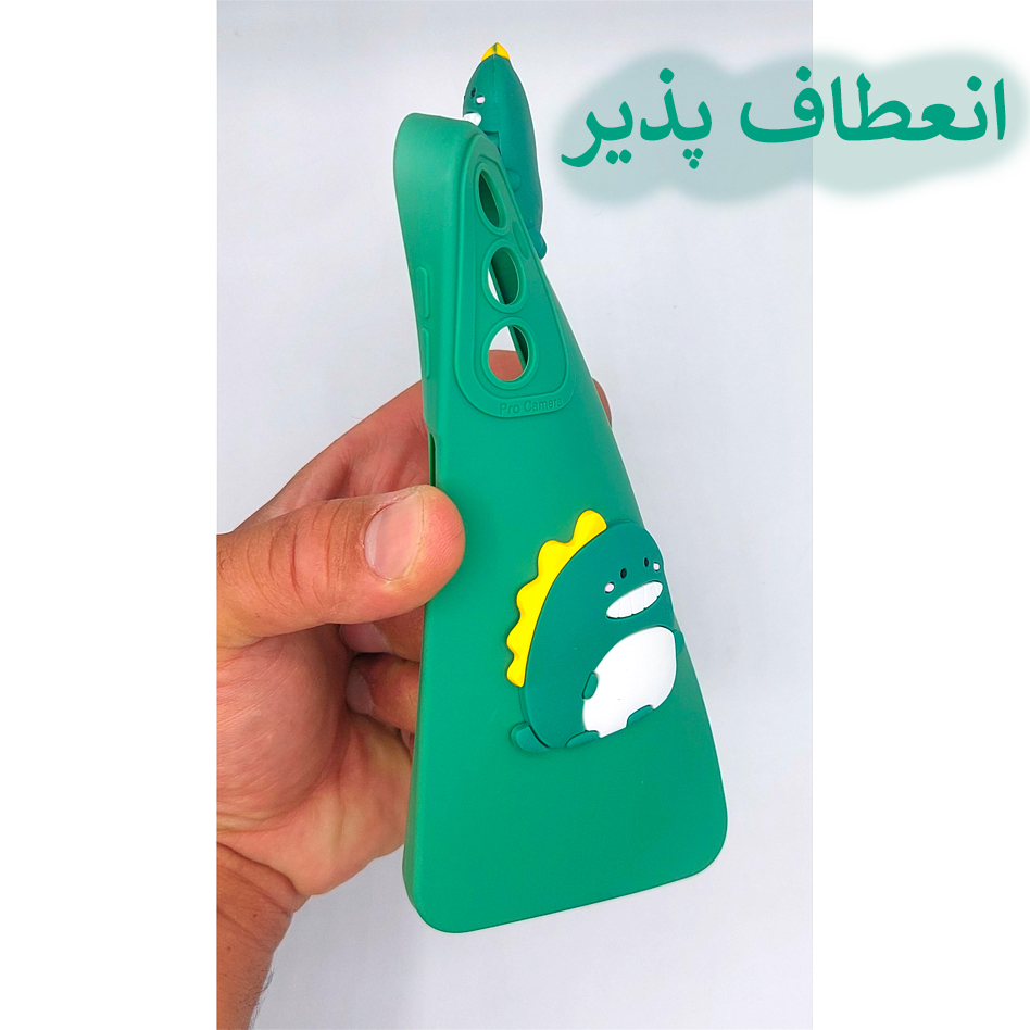 کاور طرح دایناسورAFF مناسب برای گوشی موبایل اپل IPhone 11 pro Max به همراه بند آویز