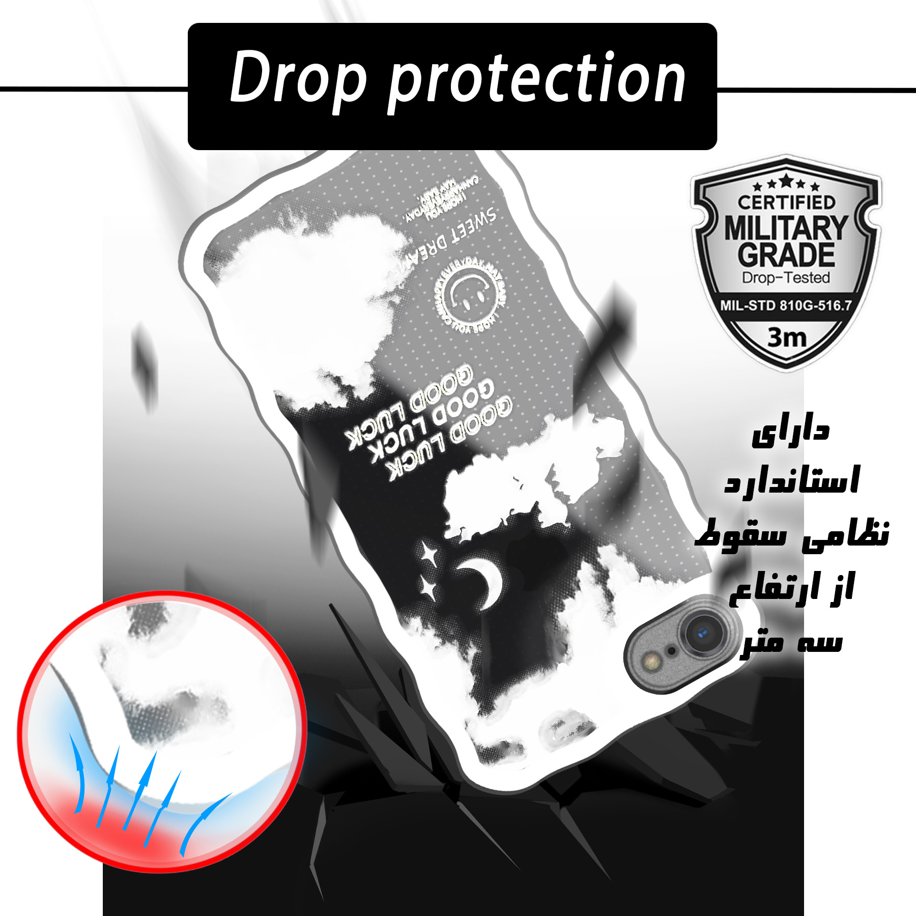 کاور لاین کینگ مدل Abresefidmojdar مناسب برای گوشی موبایل اپل iphone 6/6s